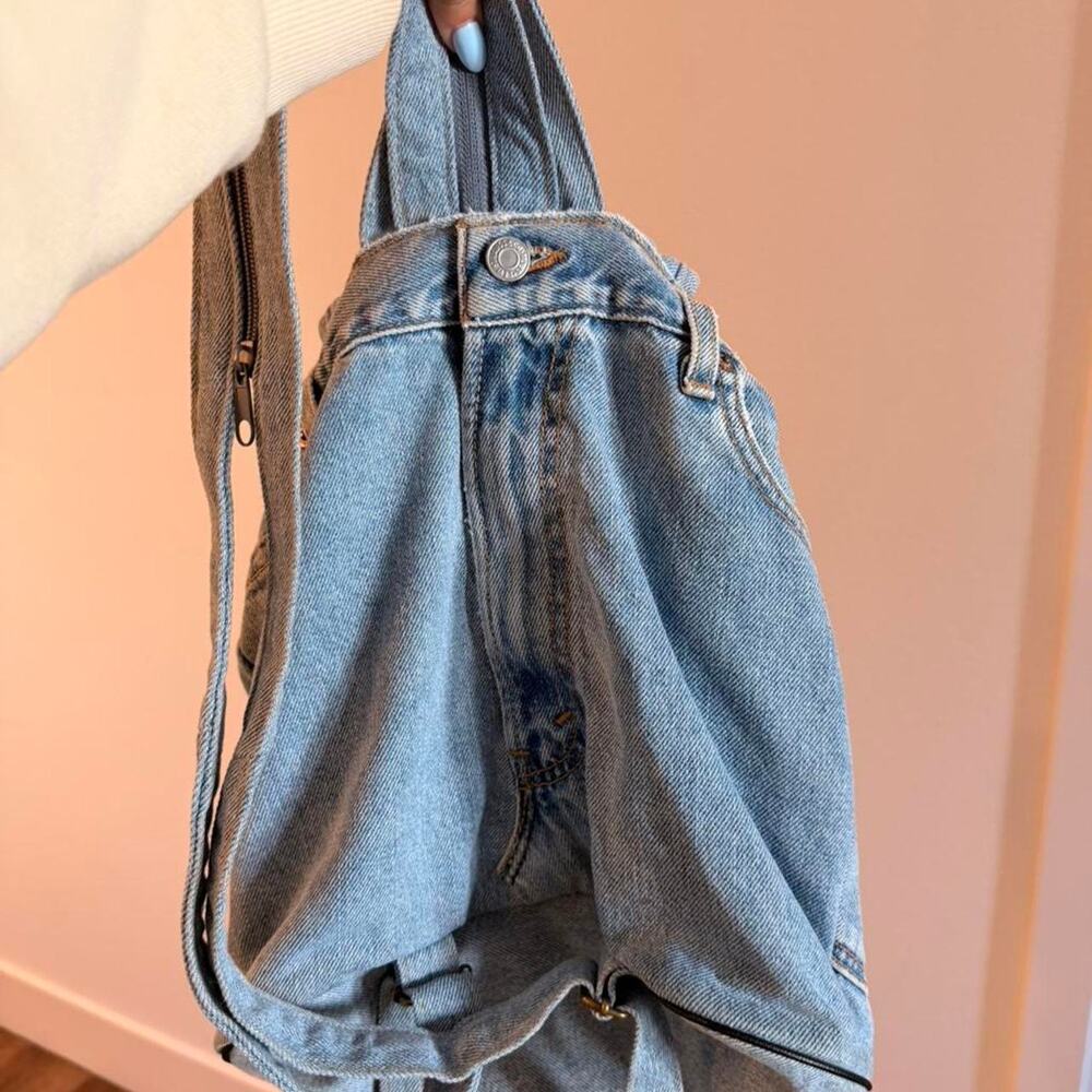 Levi's Light Blue Denim Crossbody Backpack - Picture 6 of 8